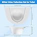 Urine Collection Hat for Toilet, 10Pack Graduated Specimen Collector Pans with Clear Readings, Universal Urine Pee Stool Sample Collection Kit for Women and Elderly, 27oz/800cc