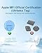 Ultrbeka Tracker 4 Pack Bluetooth Item Finder for iPhone – MFi Certified Smart Tracker Compatible with Apple Find My, Replaceable Battery, IP67 Waterproof Key Finder for Keys, Wallet, Luggage