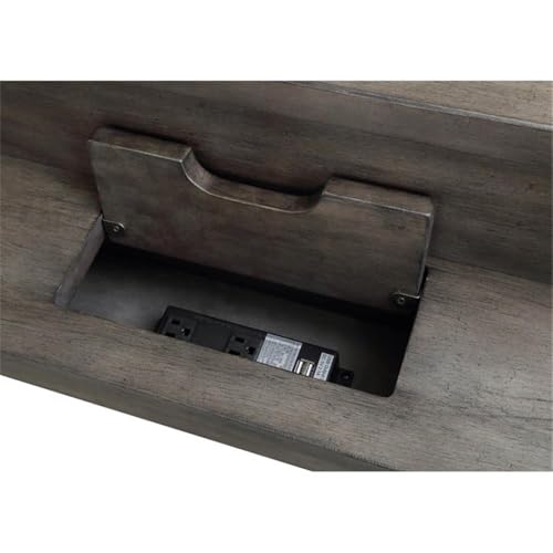 Parker-House-Sundance-92-Traditional-Wood-TV-Console-in-Smokey-Brown Parker House Sundance 92 Traditional Wood TV Console in Smokey Brown