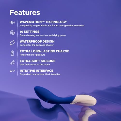 Image of LELO Mona Wave Personal Massager for Women, G Spot Vibrator with WaveMotion Technology, Sex Toy for Women with 10 Vibration Patterns, G Spot Dildo, Female Sex Toy, Deep Rose