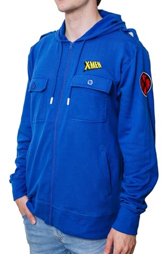 Marvel X-Men Jim Lee Wolverine Jacket Hoodie (MD Royal)