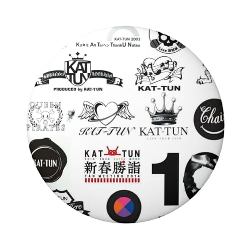 Kat-Tun (3) �J�X�^�}�C�Y�\ �u���L�� �M�t�g �����T�C�Y�i���� 5mm�E���a 6cm�j �f�U�C���N�� ���t���ȒP