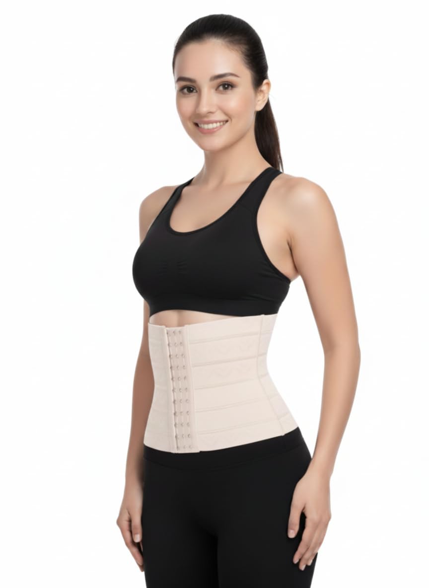 Women Seamless Shapewear Tummy Control Belt with Hook Closure – Slimming Waist Cincher for Daily Use (Pack of 1)-image-10