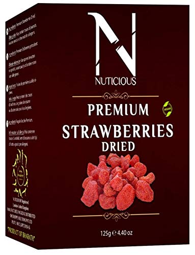 Nuticious Strawberries -125 GM (Pack of 3)…Dryfruits & Berries,Diwali Gifts ,Diwali Offer ,Nuts