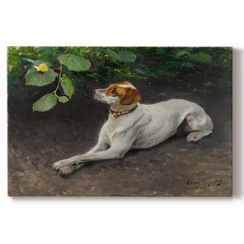 Bruno Liljefors | Fox Terrier Breed Butterfly | Abstract Wall Art | LT626
