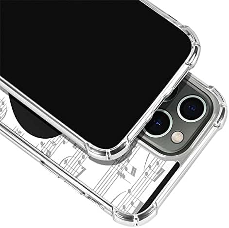 Skinit Clear Phone Case Compatible with iPhone 13 Pro - BW Musical Notes Design