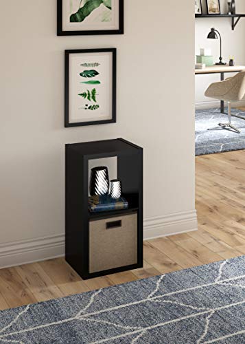 Image of ClosetMaid 2-Cube Decorative Open Back Storage Organizer, Black