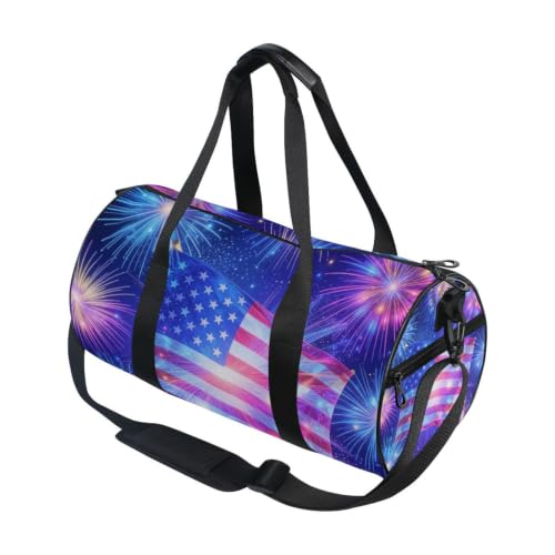 Bolsa de gimnasio para hombres y mujeres con estampado americano