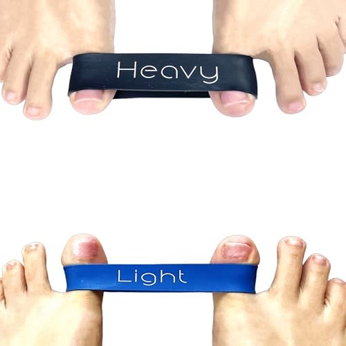 Soxsense Toe Exercise Bands, Toe Spacers/ Toe Correctors for Pilates, Yoga, and Home Workouts - Hallux Valgus Corrector Resistance Rubber Bands for Bunion Relief, Big Toe Alignment, and Foot Pain