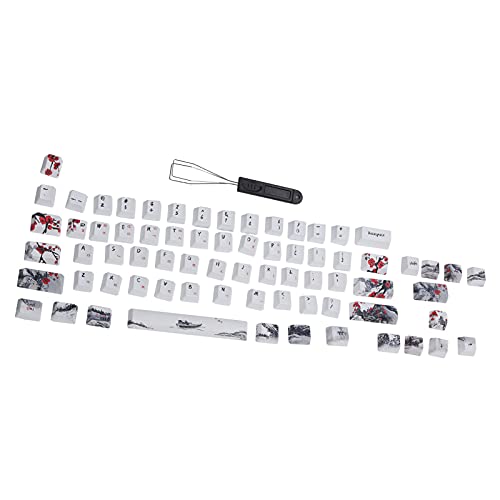 Miniatura 9 de Vbestlife 71 Teclas Teclas Pbt Tapas De Teclado De Sublimación De 5 Lados Compatibles Con Teclados Mecánicos 60 Mx, Para La Serie Rk61 Gans Alt61 Series Ikbc Poker Series Inglés-Coreano