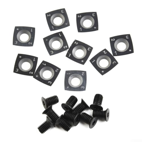 Insertos de carburo micrograno de 15mm R150, cuchillas cuadradas plateadas 4