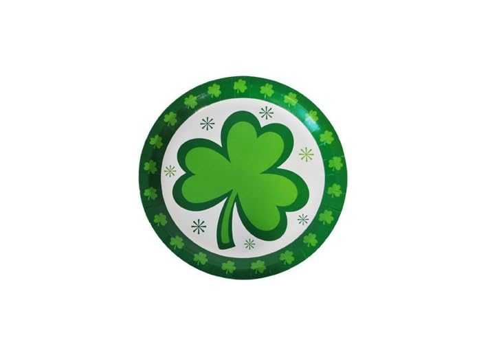 Lot de 12 - Lot de 8 Assiettes en Carton Saint Patrick 23cm