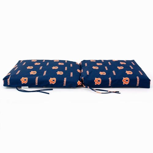 Image of College Covers Everything Comfy Auburn Tigers 2 Piece Chair Cushion