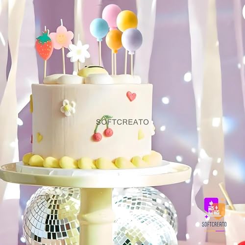 Image of Balloon Shape Silicone Mould for Candle Making | Lollipop Cake Pop Chocolate Fondant Candy Mould | Mini Balloon Candle Mould with Stick DIY Resin Soap Craft (Small)