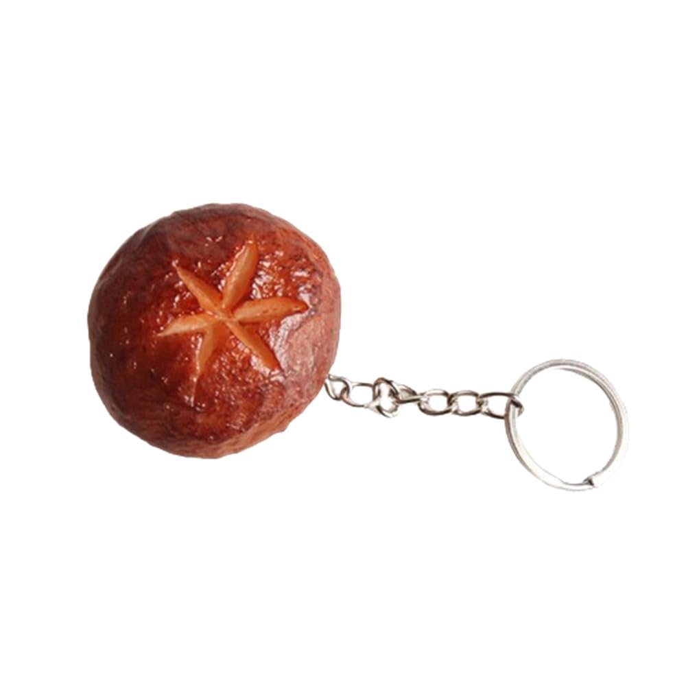YecomsyImitation Food Keychain Fried Chicken Leg Keychain Creative Shrimp Mushroom Keychain Nuggets Chicken Wing Keychain