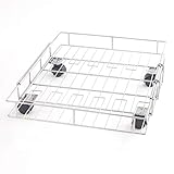 Expandable Rolling Metal Storage Basket - Home and Kitchen Storage Solution