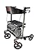 Produktbild FabaCare Leichtgewichtrollator Actimo Premium, Aluminium, faltbar, Rollator mit Einkaufstasche, Alurollator bis 136 kg belastbar, Anthrazit