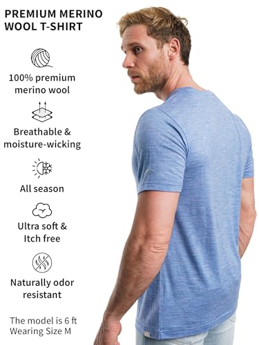 Merino.tech Merino Wool T-Shirt Mens - 100% Merino Wool Undershirt Lightweight Base Layer2