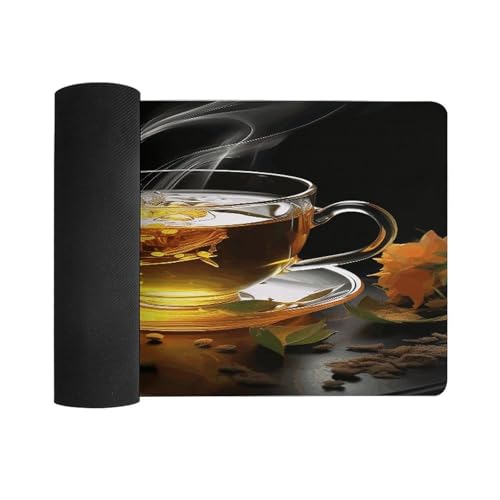 Tapete de escritorio grande Cup of Tea en caucho resistente miniatura 3