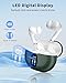 XIAOWTEK Wireless Earbuds, Bluetooth 5.4 Headphones with 50H Playback, Deep Bass Stereo Ear Buds Clear Calls with LED Power Display, Light Green