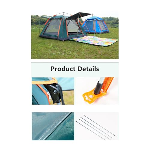 Carpa de camping automática y portátil para familia grande miniatura 4