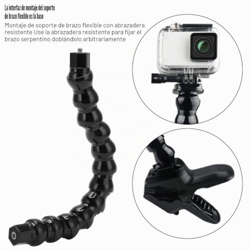 Brazo flexible para la mayoría de las cámaras con estructura modular y rosca de precisión 3