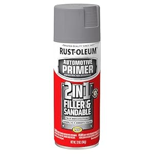 Rust-Oleum 260510 Stops Rust Automotive 2-in-1 Filler & Sandable Primer Spray, 12 oz, Gray