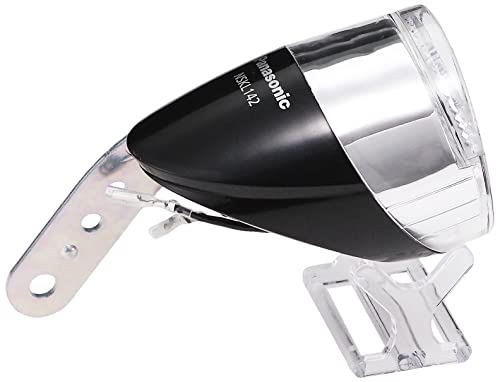 Panasonic NSKL142-B LED Hub Dynamo Dedicated Light, Compatible with 1-Wire and 2-Wire Hub Dynamo, Dual-Use Model, Bicycle, Black, W2.3 x D3.1 x H2.4 inches (59 x 79 x 62 mm)