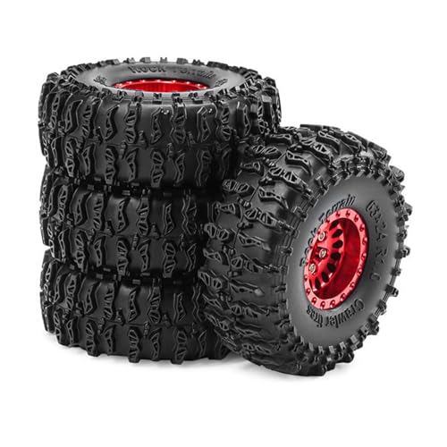 Pneus de volant de voiture télécommandée pour crawler en caoutchouc - Pack de 4 roues outdoor