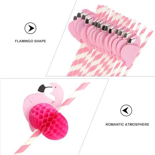 Pitillos de papel desechables flamingo 25 piezas miniatura 3