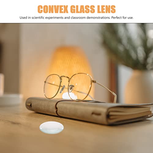 Image of ULTECHNOVO Double Convex Optical Glass Lens 1.18In Diameter 50mm Focal Length - Polished Optical Glass Ground Edges - for Physics Education Scientific Laboratory Experiments for Students & Teachers