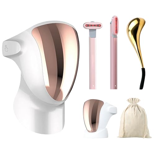 Mascara Led Facial - Masajeador de Frio - Electroestimulador | 807 LED Alta Densidad de Luz | Ligera y Cómoda | Portatil y Chip Automático