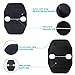 Voodonala Door Lock Covers Protection Trim for Jeep Wrangler JK JKU 2007-2018, for Jeep Grand Cherokee, for Dodge Chrysler, Black, 5PACK