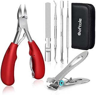 Podiatrist Toenail Clippers, Super Sharp Nail Clippers for Thick & Ingrown Hard Toenail Fingernail. Stainless Steel Pedicure Clippers Toenail Cutters. Professional Pedicure Tool for Men Women Senior