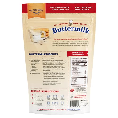 SACO Cultured Buttermilk Blend for Cooking and Baking, 16 ounce (Pack of 1) | Certified Kosher, Gluten-Free and Nut-Free - Image 2