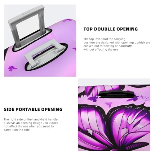 Butterfly Luggage Cover Elastic Washable Suitcase Cover Anti-Scratch Suitcase Protector Spandex Luggage Protector Travel Baggage Covers for 18-32 inch Luggage, X-Large4