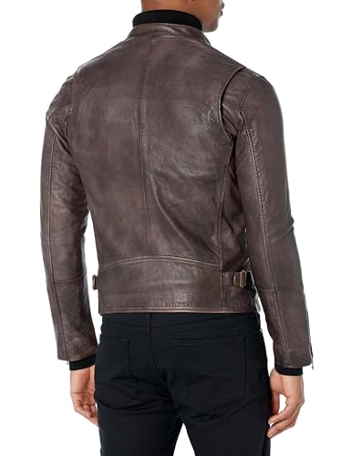 Image of John Varvatos Men's Conner Leather Racer Jacket