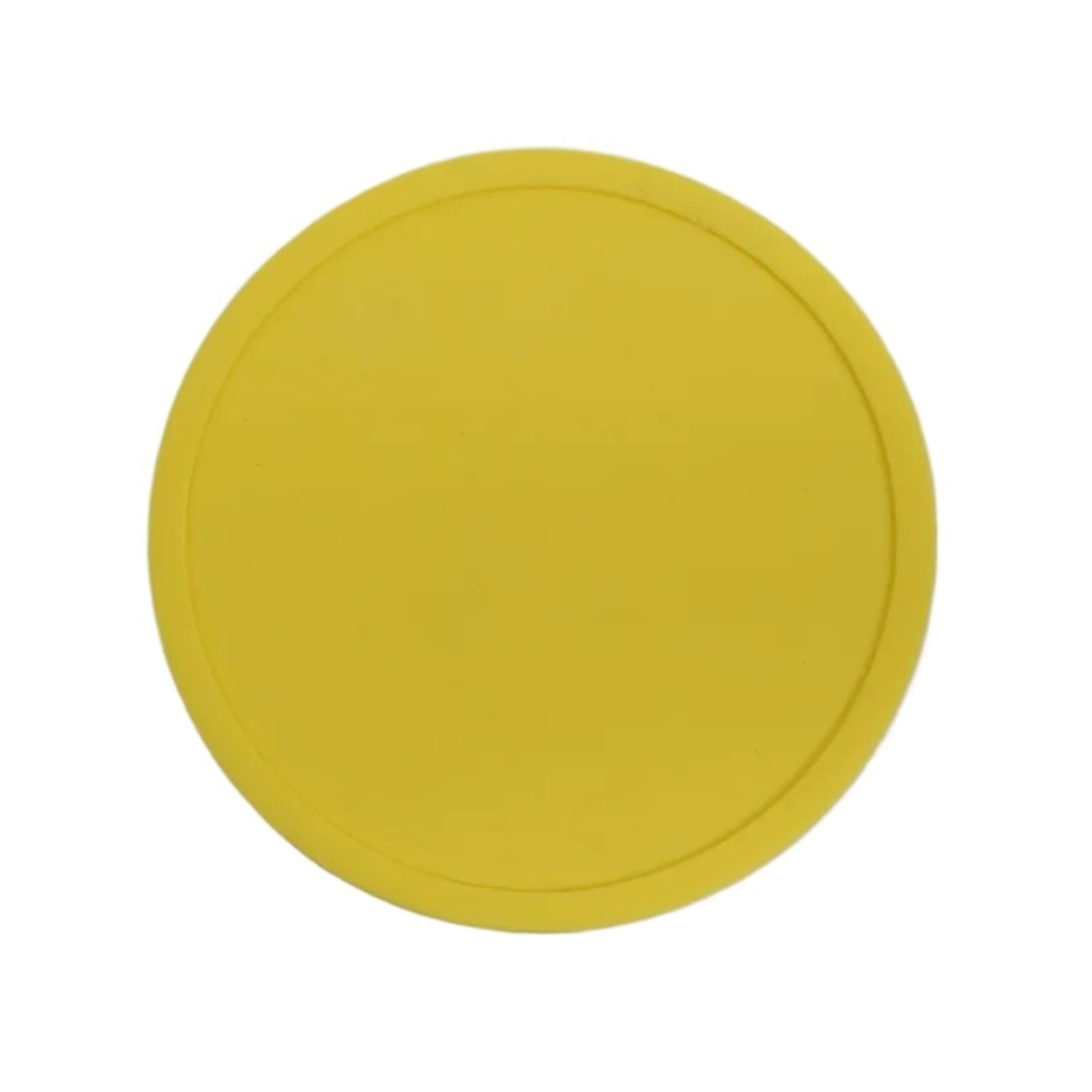1pc 3.9 Inches Anti-slip Silicone Coasters Heat Resistant Tea Cup Mat Lots Drink Coffee Mug Glass Beverage Holder Pad Kitchen Tool(Yellow)
