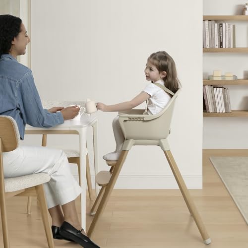 Image of Delta Children - babyGap Otto 3-in-1 High Chair - High Chair Converts to Toddler Dinning Chair and Booster Seat - Dishwasher Safe Meal Tray - FSC-Certified Wood, Oatmeal