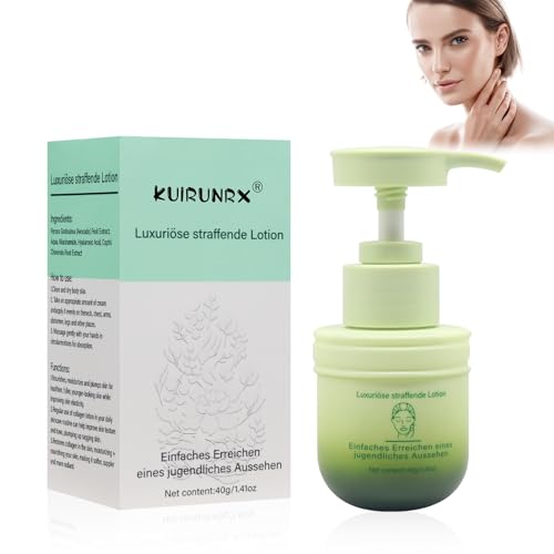 KUIRUNRX® Loción Corporal Reafirmante, Crema Hidratante Corporal para Todo Tipo de Piel, Loción Corporal Vegana, Loción Corporal con Glicerina y Minerales de Procolágeno(40G)