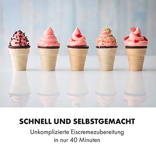 Klarstein Sweet Sundae - Eiscrememaschine, 1,5 Liter, mitselbstkühlendem Kompressor, 200 Watt, Ausgabesystem, 3… – Bild 3
