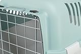 TRIXIE Transportbox Capri 3 Open Top – Transportbox für Hunde und Katzen bis 12kg – Tragebox für Haustiere, mit Metalltür vorne und praktischem Metallgitter Oben für einfachen Zugang - 39869