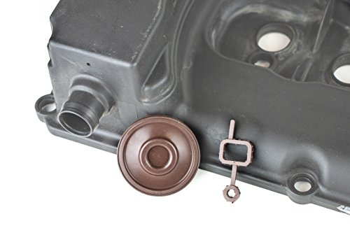 RKX 3.6 & 3.2 Engine Valve Cover PCV Valve Diaphragm membrane and PCV assembly Gasket compatible with VW Audi