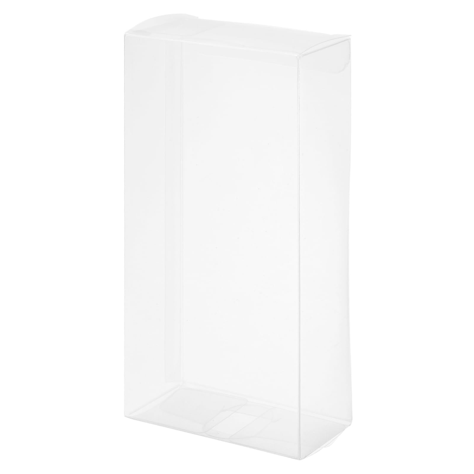 sourcing map Plastic Retail Boxes 2.7"x1.4"x5.6" (70x36x143mm) Gift Box with Protecting Film for Candy, Cookies, Christmas, Wedding, Party Wrapping Clear Pack of 30