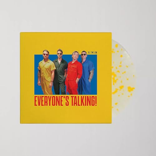 Album Art for Everyone's Talking! White w/ Yellow Accents Vinyl LP, All Time Low by All Time Low