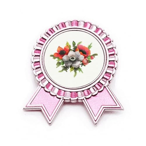 Médaille Prix Rose Badge Broche Maïs en Métal Idéal pour Offrir