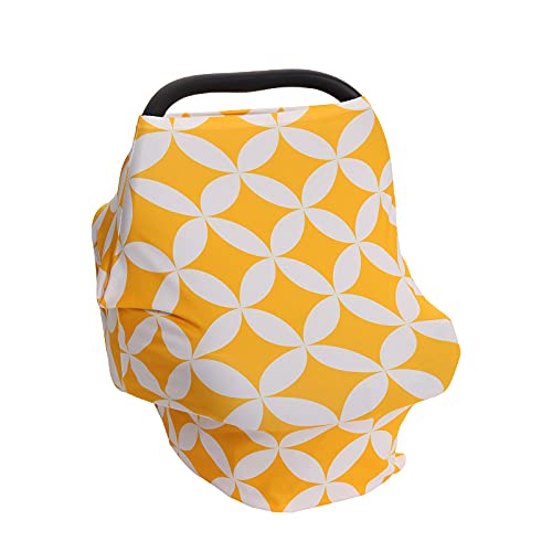 Image of PPOGOO Nursing Cover for Breastfeeding Super Soft Multi Use for Baby Car Seat Covers Canopy Shopping Cart Cover Scarf Light Blanket Stroller Cover
