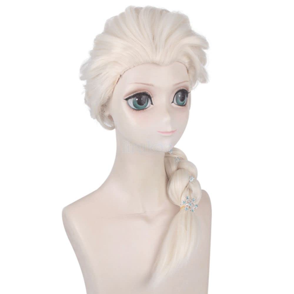 Amazon.co.jp: iirukaa アナと雪の女王 エルサ ウィッグ コスプレ 大人 