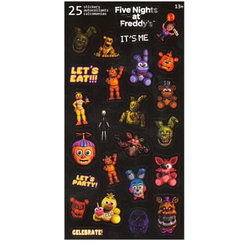 Image of Five Nights at Freddy's Beanie Set - FNAF Warm Winter Gear Bundle with 2 Five Nights at Freddy's Beanies, Stickers, More | FNAF Hats for Boys Multicolor