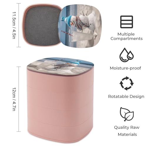 Boîte à bijoux pour coiffeuse décorative et rotative au quotidien